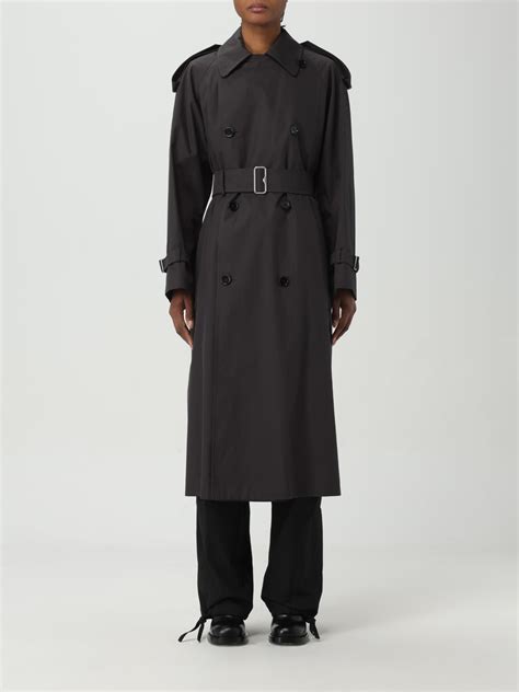 Trench lungo in gabardine (Nero) 